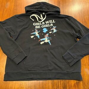 Boredwalk Los Angeles“Girls Will be Girls” (witches) Black Hoodie 3X